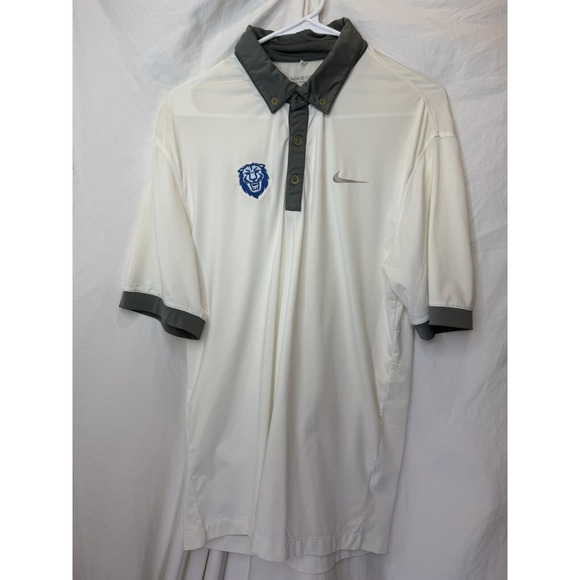 Nike Golf Other - Nike Golf Tour Performance Dri-FIT Polo Shirt Mens Small White Columbia Lions